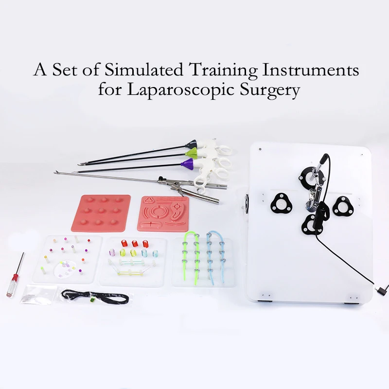 

A complete set of laparoscopic surgery training simulator,Needle-holding forceps, separating forceps, separating clip, etc