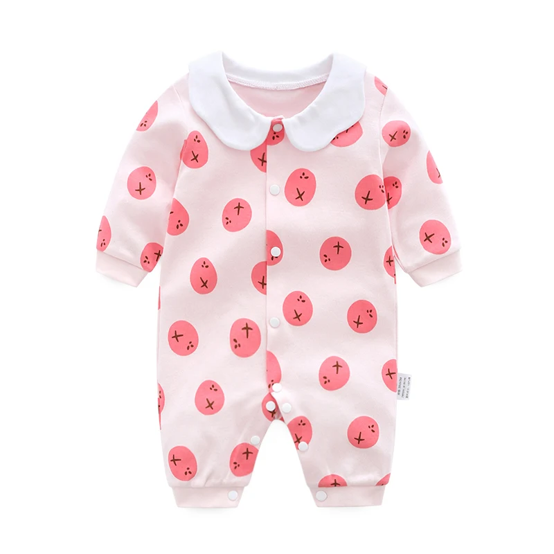 

summer spring Baby Romper Long Sleeves 100% Cotton Girls Clothing Baby Pajamas Newborn Baby Girls Clothes Infant Jumpsuits