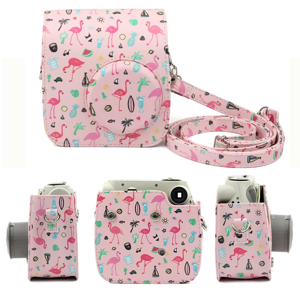 Новая камера Fujifilm Instax Mini 7C для мгновенной фотосъемки, камера для фотосъемки с плечевым ремнем, защитный чехол