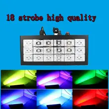 Hot sale 18 LED 35W Strobe light DJ disco club Voice Activated RGB stage effect lighting home party light