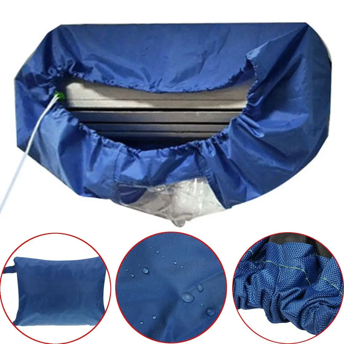 

Air Conditioner Waterproof Cleaning Cover For DIY Washing Household Cleaning Tools Waterproof Peva Material for 2P