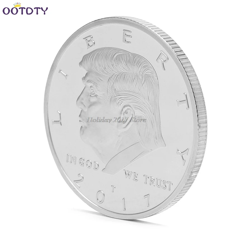 Американский 45-й президент Дональд Трамп позолоченная памятная монета Новинка жетон Jun21_25