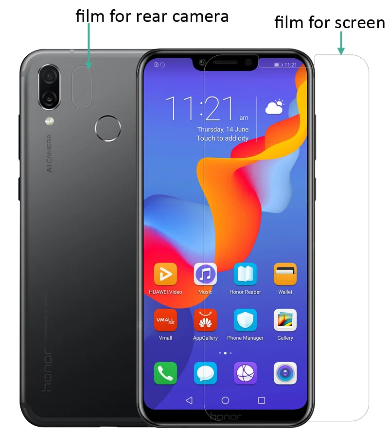 Nillkin матовая HD прозрачная защитная пленка для экрана huawei Honor Play мягкая прозрачная кристальная 6,3 дюйма