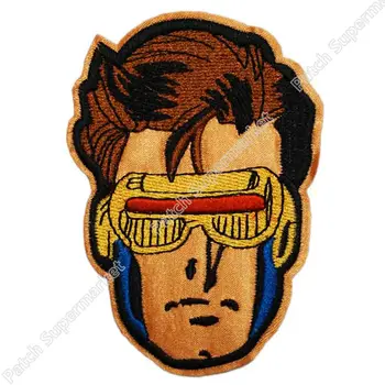 

Cyclops Face Scott Summer X-MEN X men Apocalypse marvel comic Embroidered LOGO Iron On Patch Magneto Xavier School Cyclops