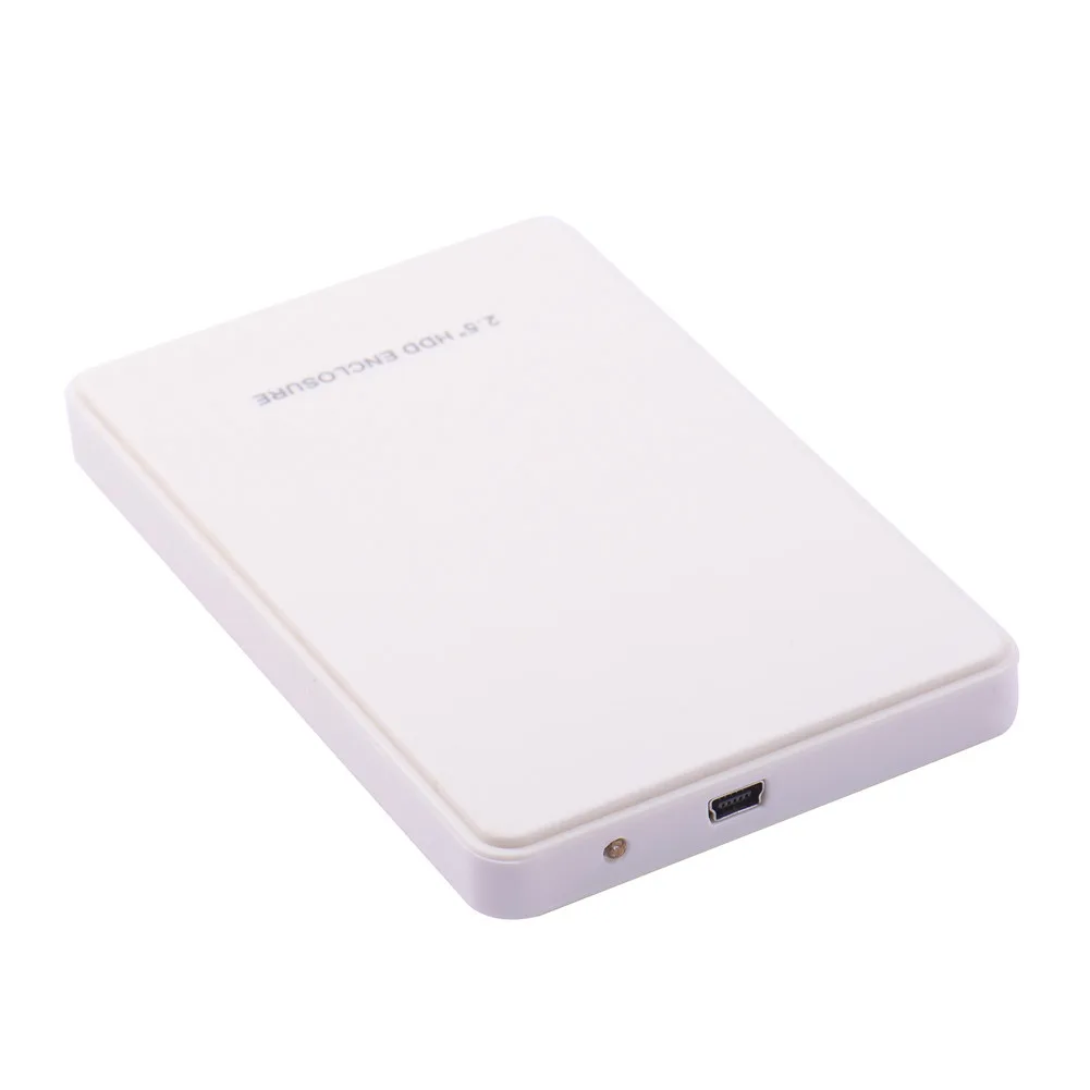 Белый Внешний корпус для жесткого диска USB2.0 Sata портативный чехол 2," дюймовый жесткий диск с usb-кабелем высокого качества