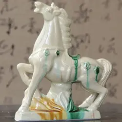 Творческий Красота Tang Sancai лошадь творческий предметы мебели керамические украшения ремесленного дома шесть лошадей