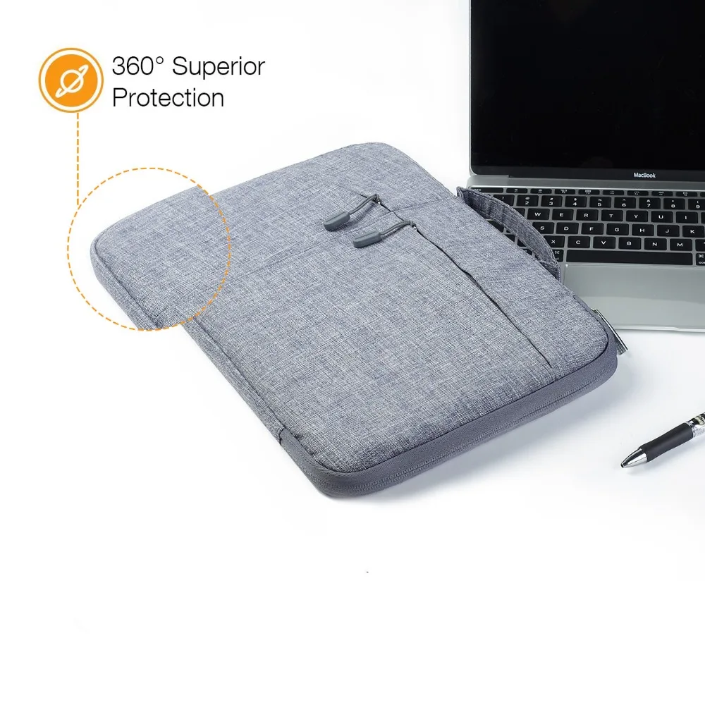 Megoo Surface Pro 6 Чехол 1" планшет рукав сумка с ручкой и карман для microsoft Surface Pro X/7/4/3/5/6 12,3"