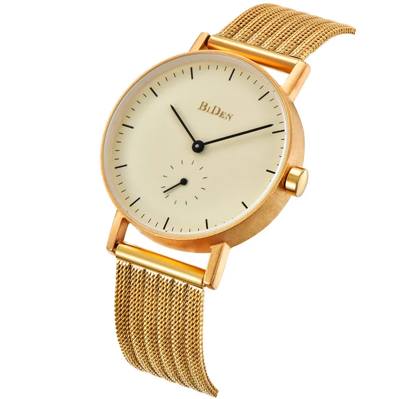 

BIDEN personalized fashion design leisure watch luxury brand couple business quartz watch ladies clock 2017 years