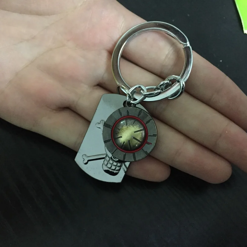 

J Store Anime One Piece Luffy Straw Hat Skull Keychain For Fans Fashion Accessories Alloy Key Ring Chaveiro Llaveros