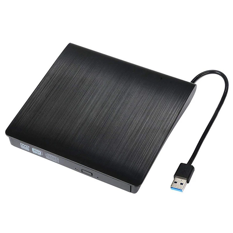 Внешний DVD привод тонкий твердый пластиковый USB 3,0 Корпус для DVD повторного записи горелки писателя CD-ROM чехол для ноутбука CD/DVD Оптический привод