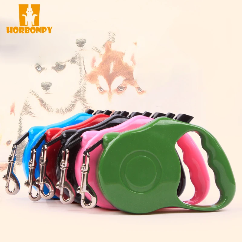 

HORBONPY Retractable Dog leash Extending Small Medium Pet Traction Rope Automatic Telescopic Lead Walking Leashes for Dogs 3M/5M