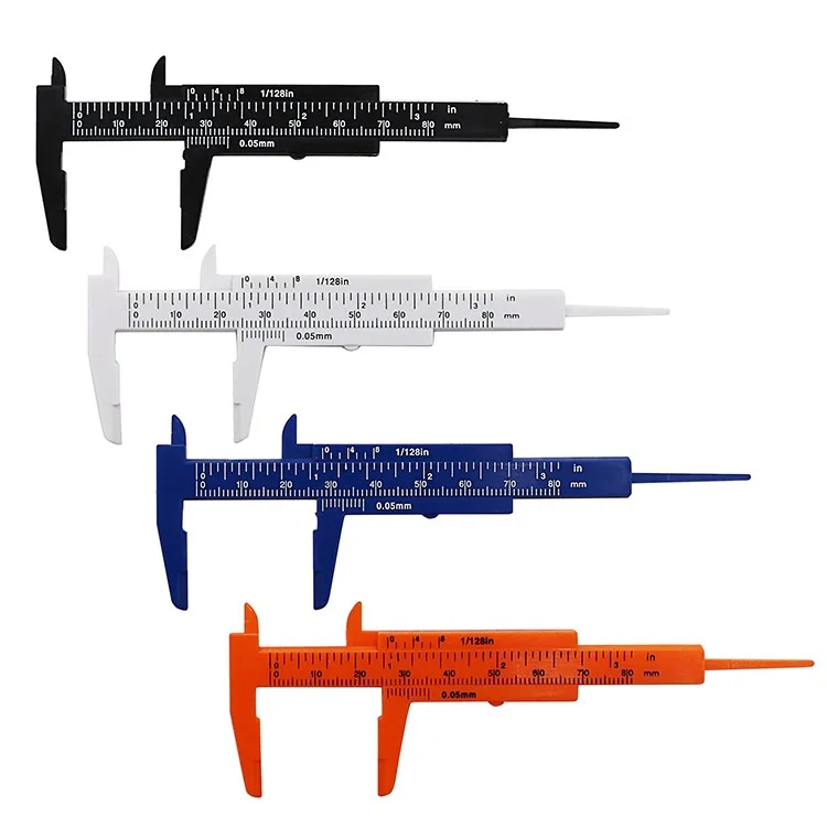 Mini Plastic Vernier Caliper Gauge Micrometer 80MM Mini Ruler Accurate Measurement Tools Standard Vernier Caliper