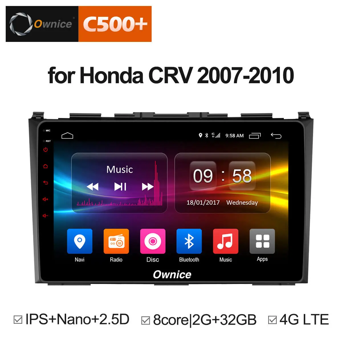 

Ownice C500+ G10 Octa 8 Core Car DVD GPS android 8.1 32GB for Honda CRV 2006 2007 2008 2009 2010 2011 Video radio Support 4G LTE