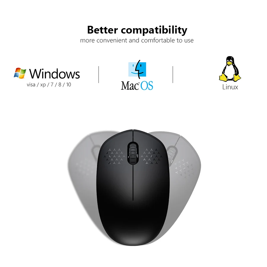 

Fbyeg Wireless Mouse Gaming Bluetooth with USB Receiver Mouse for Laptop Mini Mute Mice for Desktop Notebook
