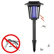 IP65 Solar Powered LED Light Mosquito Pest Bug Zapper Insect Killer Lamp For Garden Yard Anti-mosquito Outdoor Lights