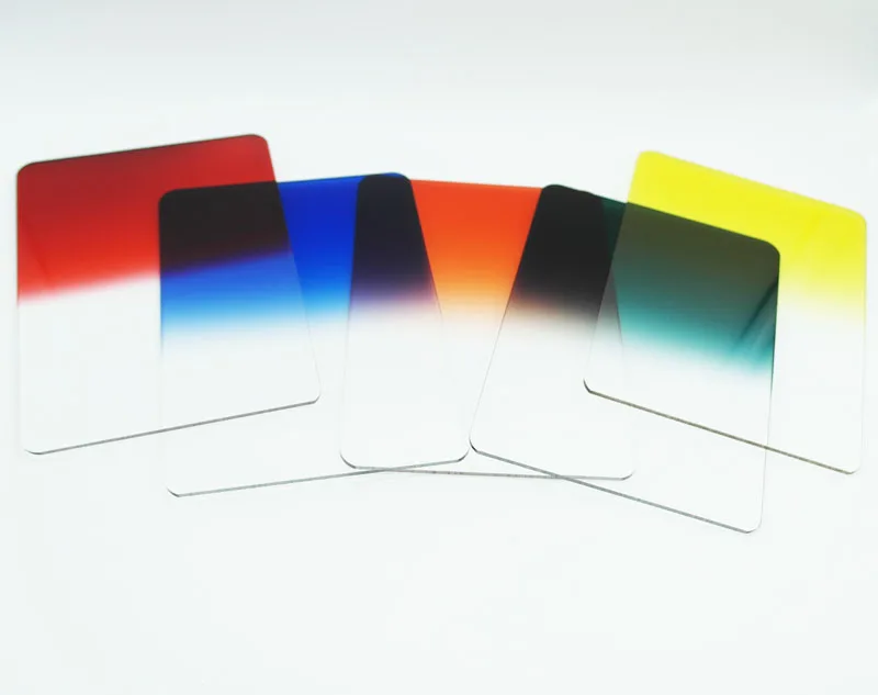 

100*150mm Gradual blue/orange/red/yellow/green/sunset/coffee nd2/4/8 Gray square Filter For cokin Z camera lens