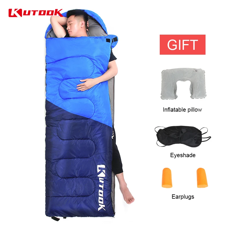 KUTOOK Warm Portable Splicing Sleeping Bag Outdoor Waterproof Thermal Sleeping Bags Comfortable Compression Sack Heated Lazy Bag KUTOOK Warm Portable Splicing Sleeping Bag Outdoor Waterproof Thermal Sleeping Bags Comfortable Compression Sack Heated Lazy Bag