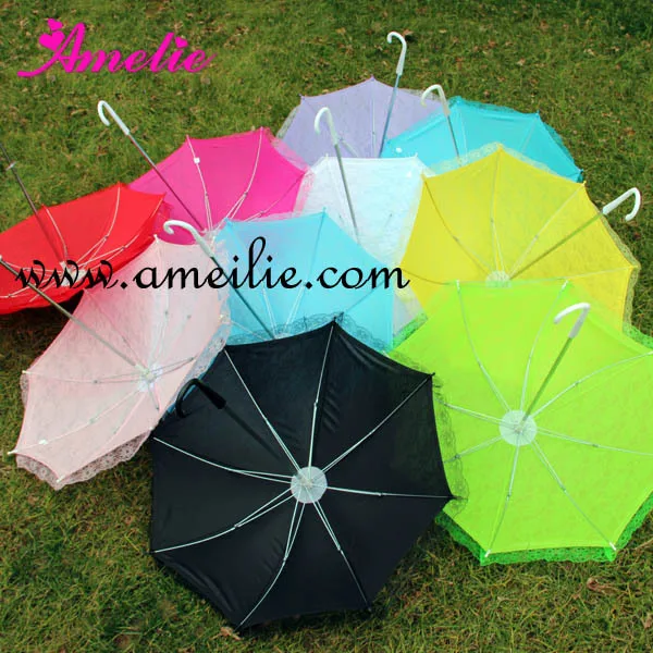 Free Shipping Small Child's Size Mixed Colors Lace Umbrellas Baby