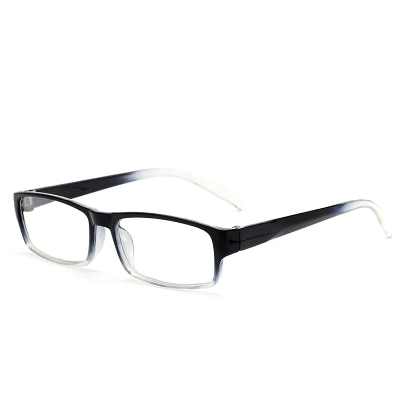 Comfortable Transparent Black Frame Reading Glasses For Unisex Retro