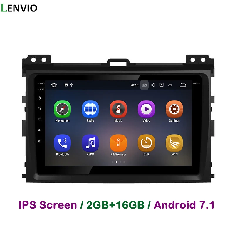 Автомобильный мультимедийный плеер Lenvio 2 Гб ОЗУ Android 7 1 DVD радио GPS навигация для