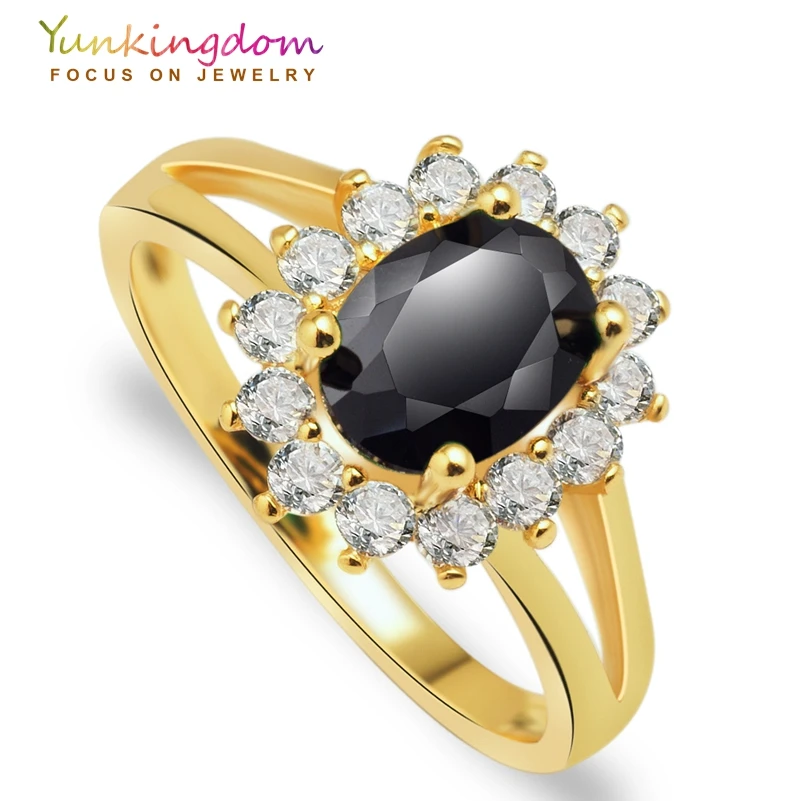 Yunkingdom очаровательные свадебные кольца для женщин золотого цвета женские кольца
