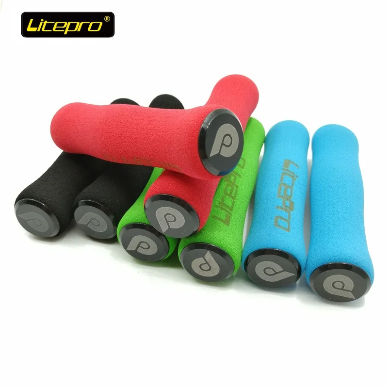 Litepro Упоры для рук на руль велосипеда 22,2 мм 120 мм удобные губки ручки складной велосипед MTB горный велосипед запчасти для велосипеда