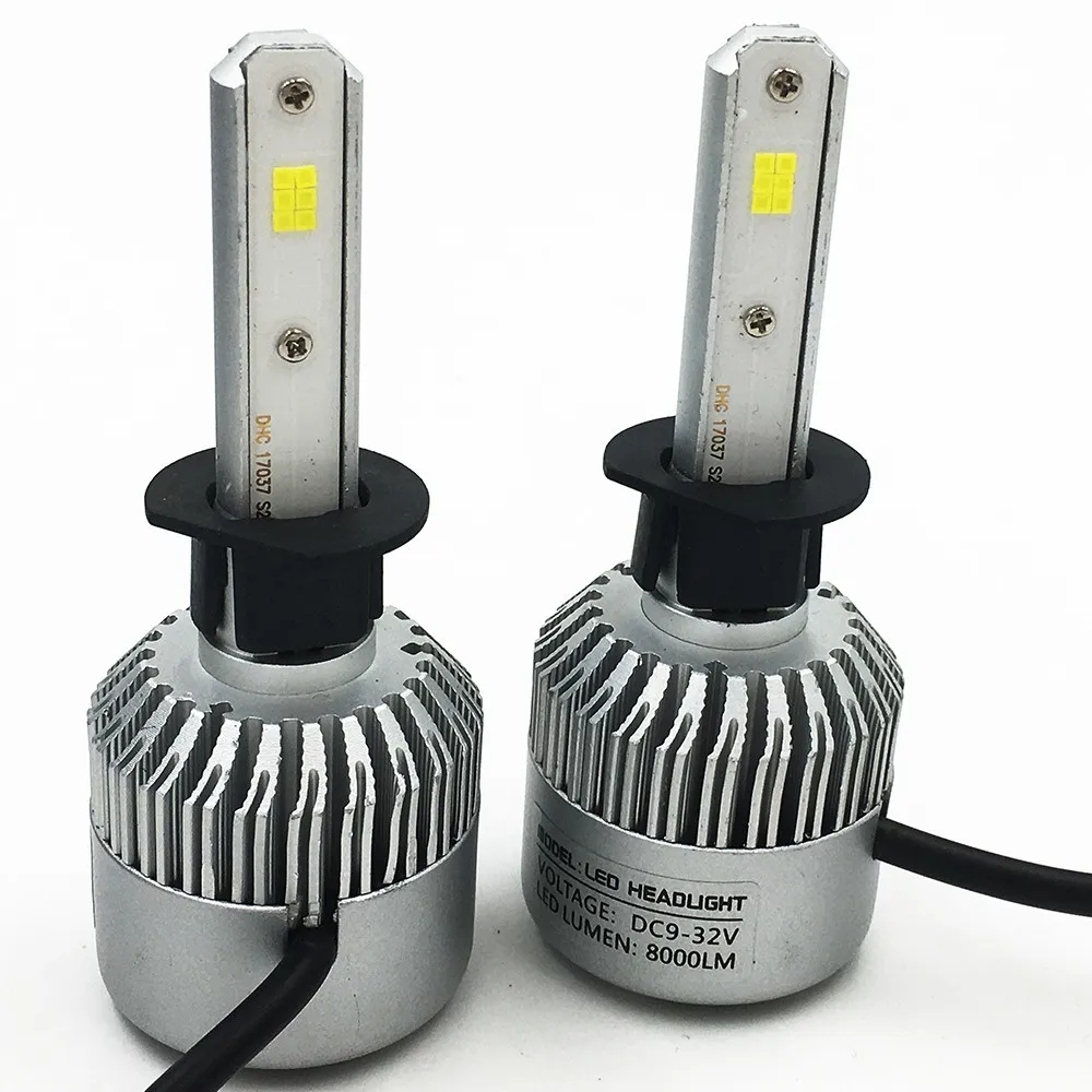 Лампа светодиодная 2X S2 H1 CSP 72 Вт 6500 лм 24 В|led auto|24 vlampadina led auto |