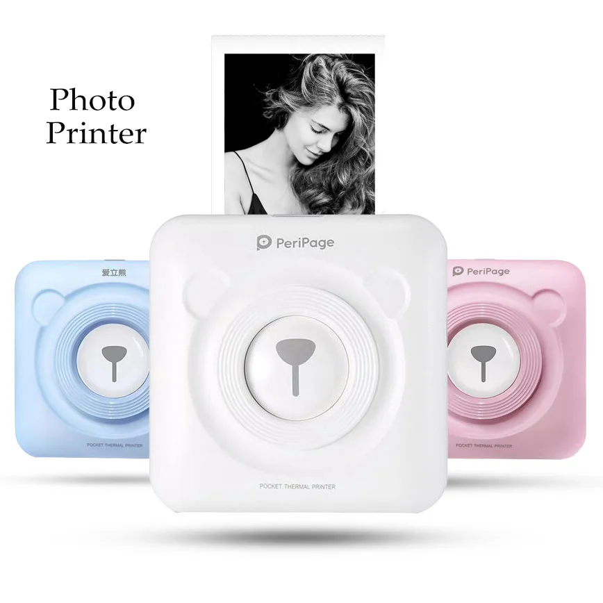 

Bluetooth Wireless Sticker Label Small Smart Intelligent Thermal Printer Picture Mobile Photo Mini Printer for Android iOS