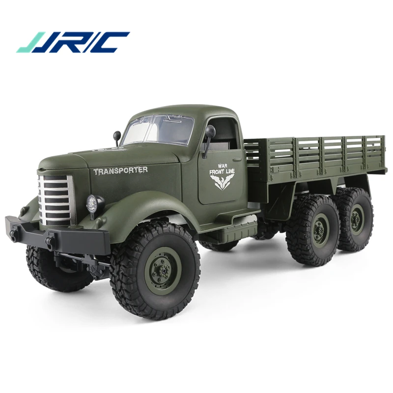 

JJRC Q60 OFF-ROAD Military Truck RC Truck 1:16 2.4G 6WD Powerful Engine Remote Control Car Toy Radio-controlled Car Two Colors