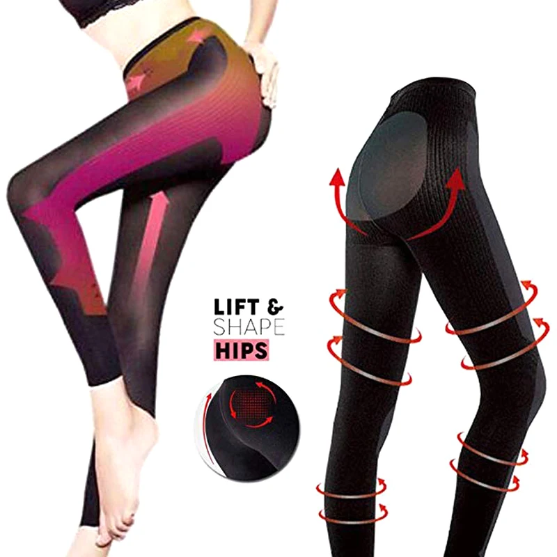 

Women's Anti-swelling Leg Shaper Burn Calories Breathable Leggings for Slim Fit Up FH99