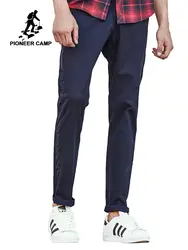 Пионерский лагерь темно-синие повседневные брюки Мужская брендовая одежда мужские модные повседневные брюки высокое качество осень весна