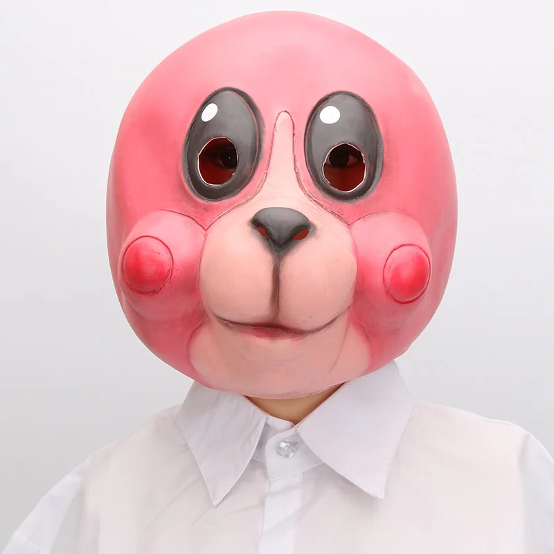

Cosplay The Umbrella Academy Cha-Cha Party Decoration Props Latex Head Mask Funny Masks Novelty Animal Halloween Mask kids toys