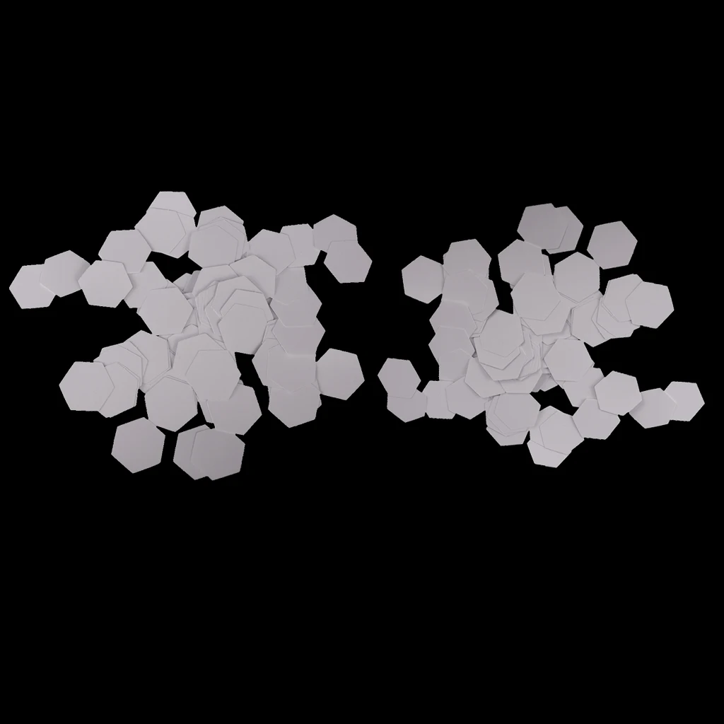 200 Pieces Hexagon Blank Paper Quilting Template English Paper Patchwork 16/26mm