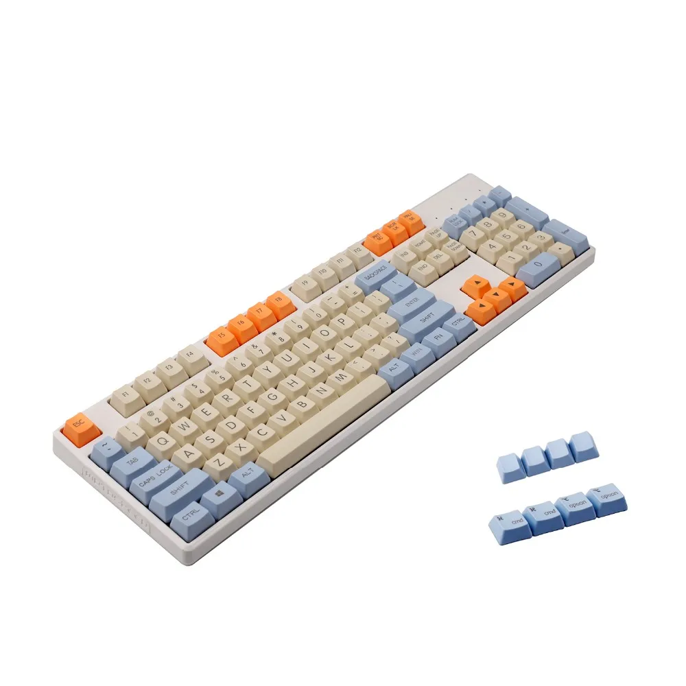 YMDK Godspeed верхняя печать Толстые клавиши PBT Mac OEM профильные колпачки подходят для