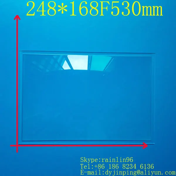 

248*168F530mm condenser lens for 8.9 inch diy projector fresnel lens free shipping