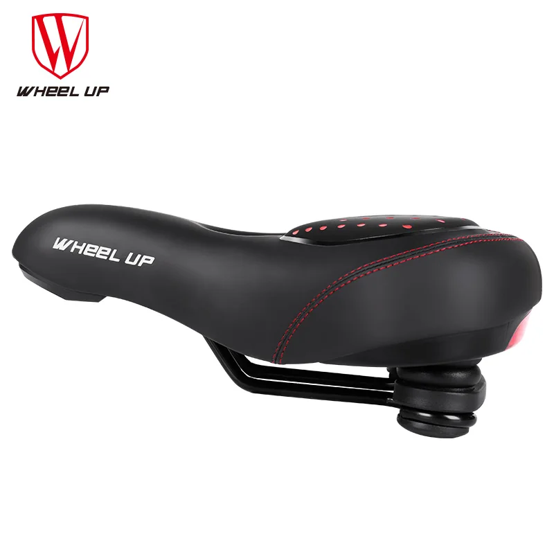 WHEEL UP Men Elastic silicone Gel Taillight Saddle A Cycling SeatMTB Mountain Road Bike Bicycle Saddle