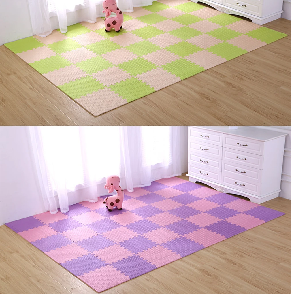 9pcs Kids Safe Soft Foam Puzzle Play Mats For Baby Children's Kids Rug