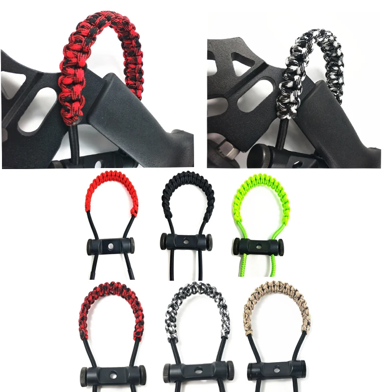 

Compound Bow Sling Adjustable Wrist Sling Braided Rope and Metal Parachute Cord Hunting Archery Bow Sling Strap 6 colors
