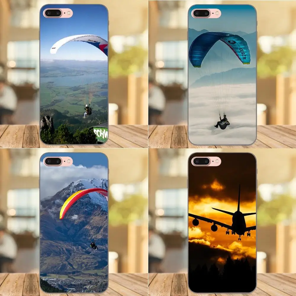 

TPU Luxury Paraglide Sports Paragliders Sunset For Samsung Galaxy I9080 Note 4 8 9 S3 S4 S5 S6 S7 S8 S9 S10 Edge Plus Lite G313
