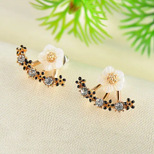 MISANANRYNE новая мода 3 цвета Маленькая ромашка цветок женские корейские сережки-шпильки стиль темперамент серьги