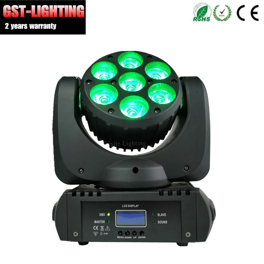 Cabeça em Movimento Luz do Estágio 4 Pçs e lote Profissional Rgbw 4in1 e mini Luz da 7 Pcs 12 w 11 4 pçs lote Profissional Luz Do Estágio