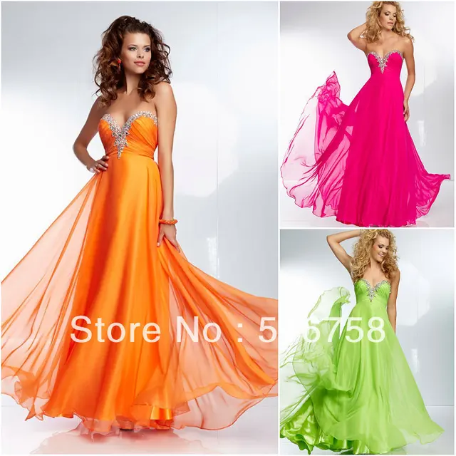 Bright Neon Prom Dresses