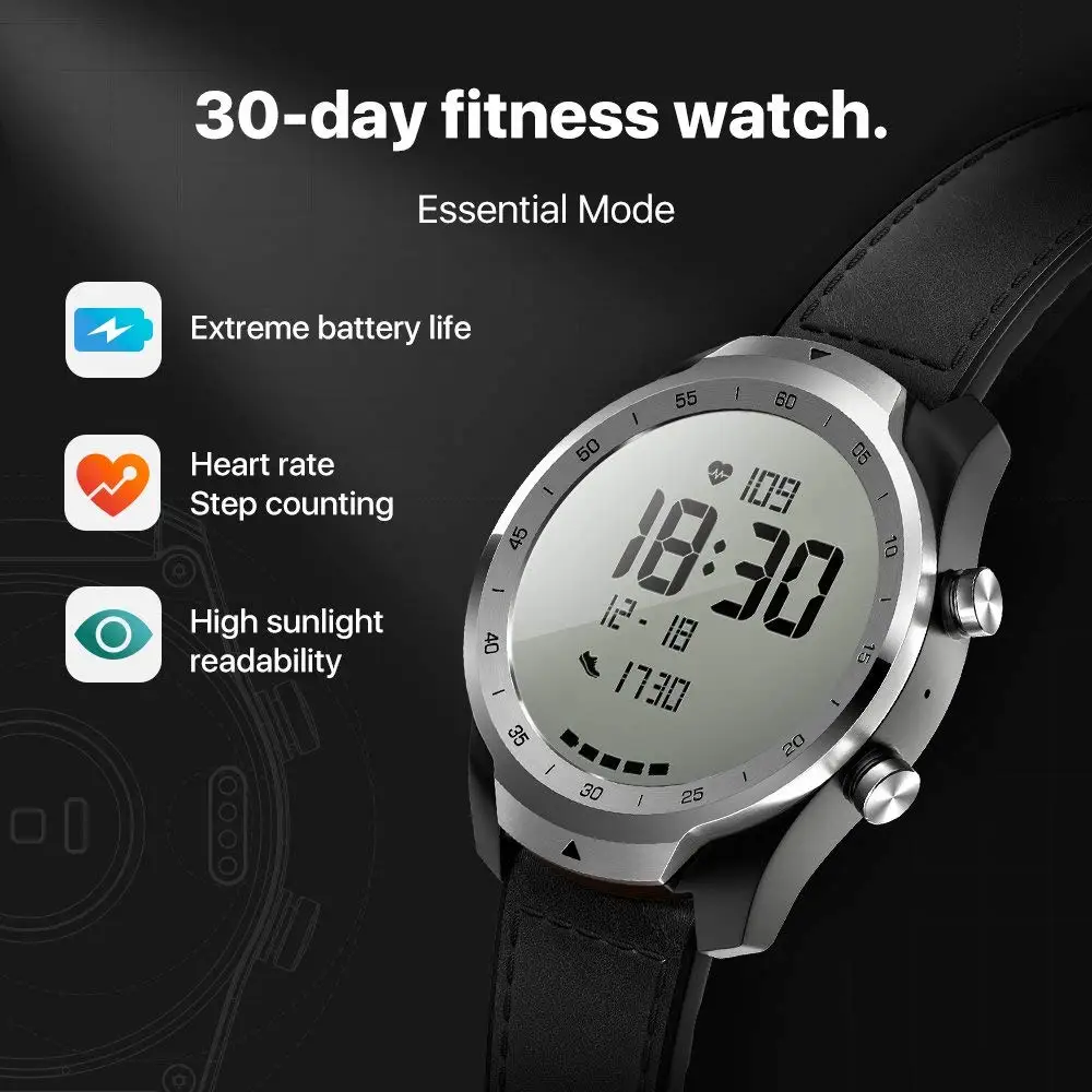 Ticwatch Pro Bluetooth Смарт часы IP68 Водонепроницаемый поддержка nfc платежей/Google Assistant