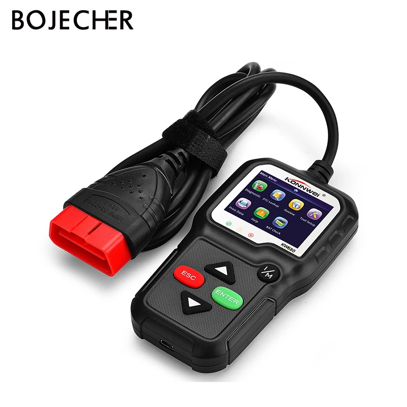 OBD2 сканер voiture Диагностика OBD автоматический диагностический инструмент KW680