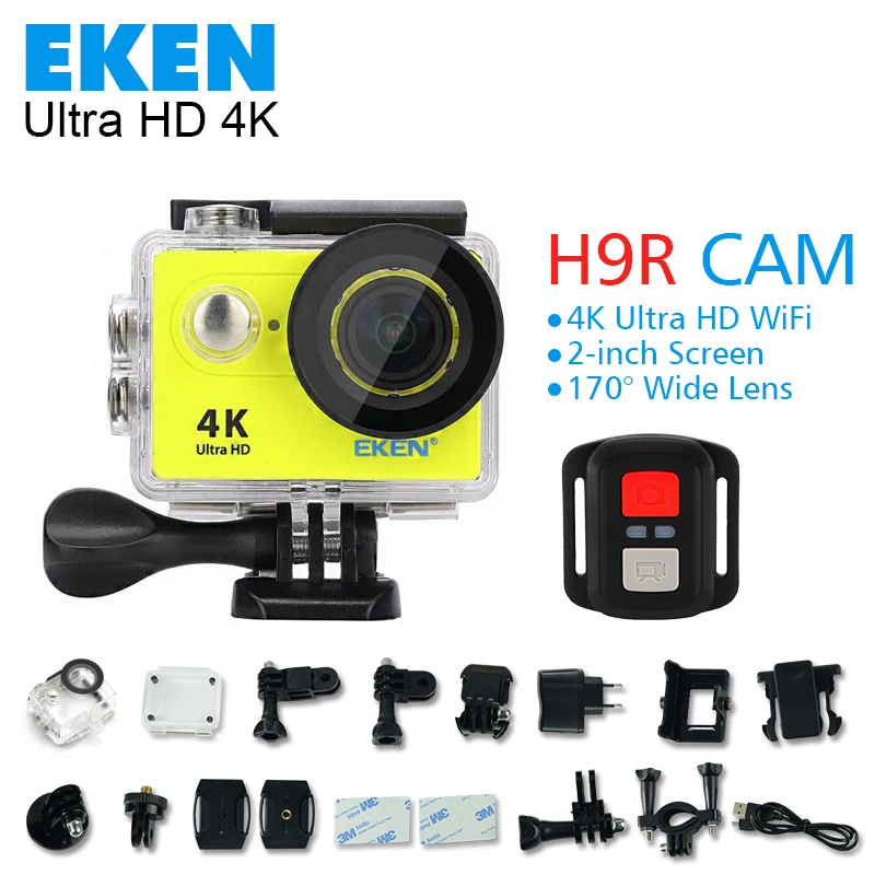 Original Eken H9 H9R action camera 4K wifi Ultra HD 1080p 60fps 170 Go waterproof mini