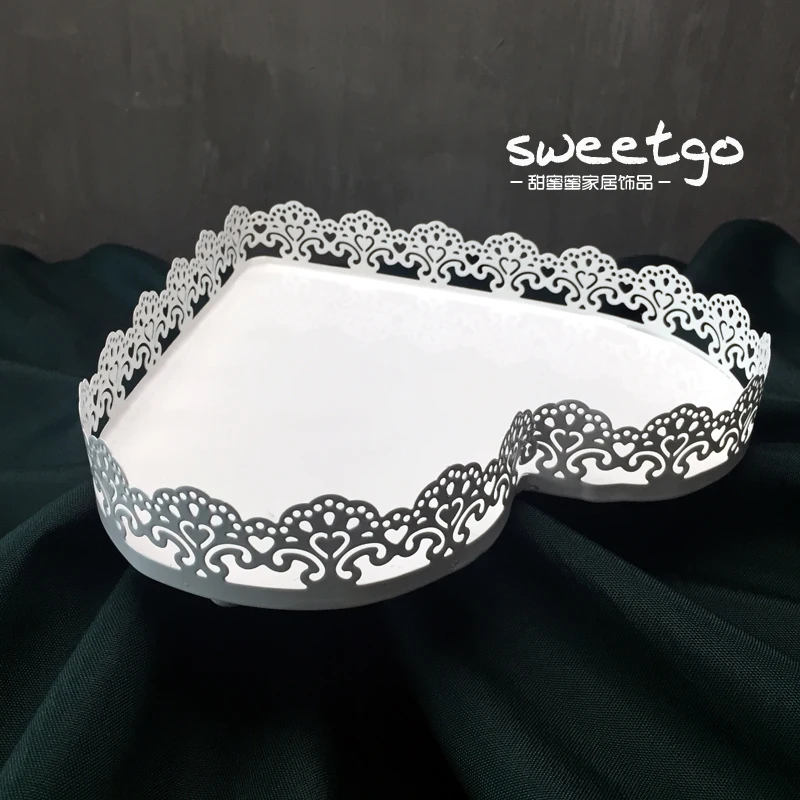 Подставка для торта в форме сердца SWEETGO из белого железа и металла инструменты