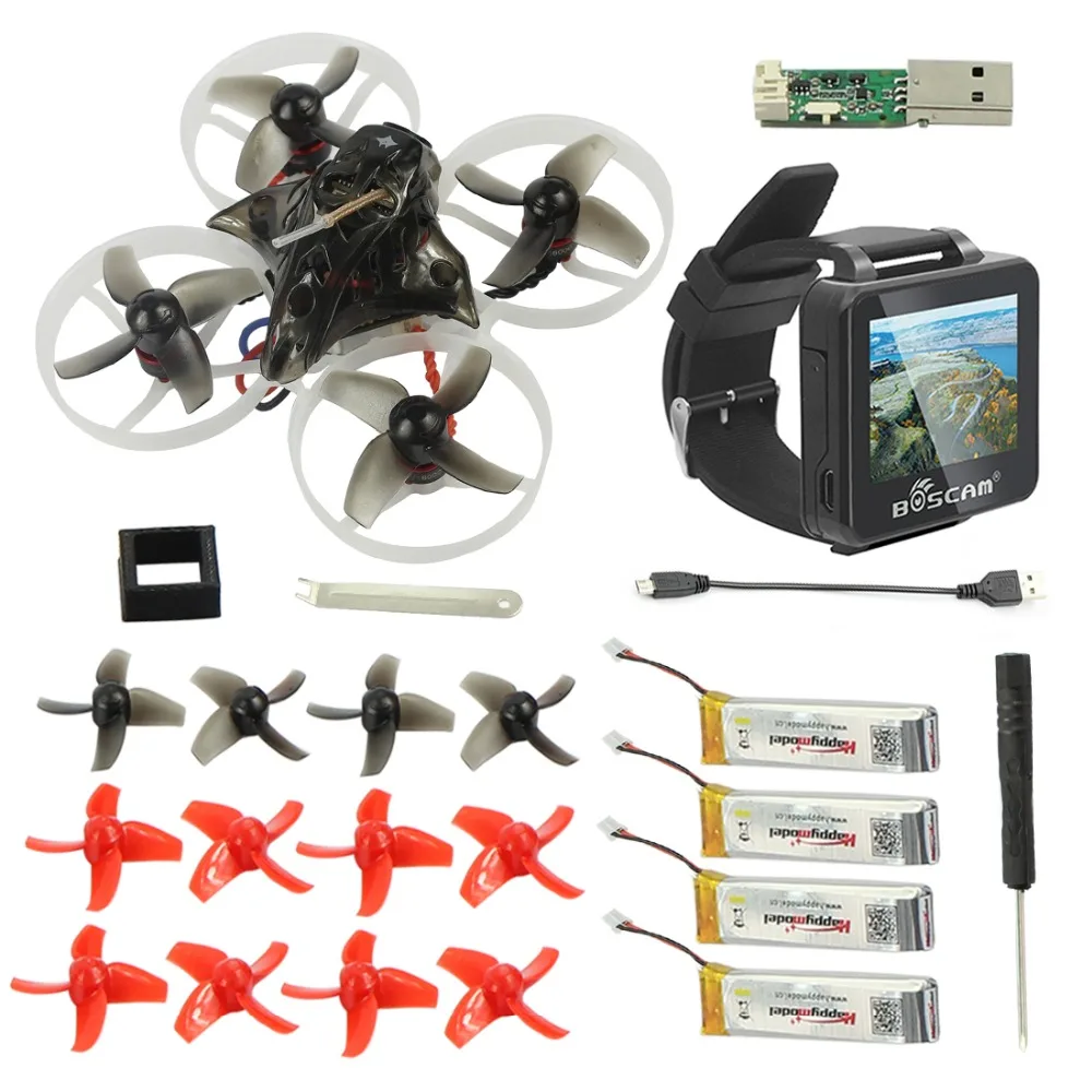 

Mobula7 Mobula 7 75mm Crazybee F3 Pro OSD 2S RC FPV Racing Drone Compatible Frsky Flysky with BOSCAM BOS200RC FPV Watch