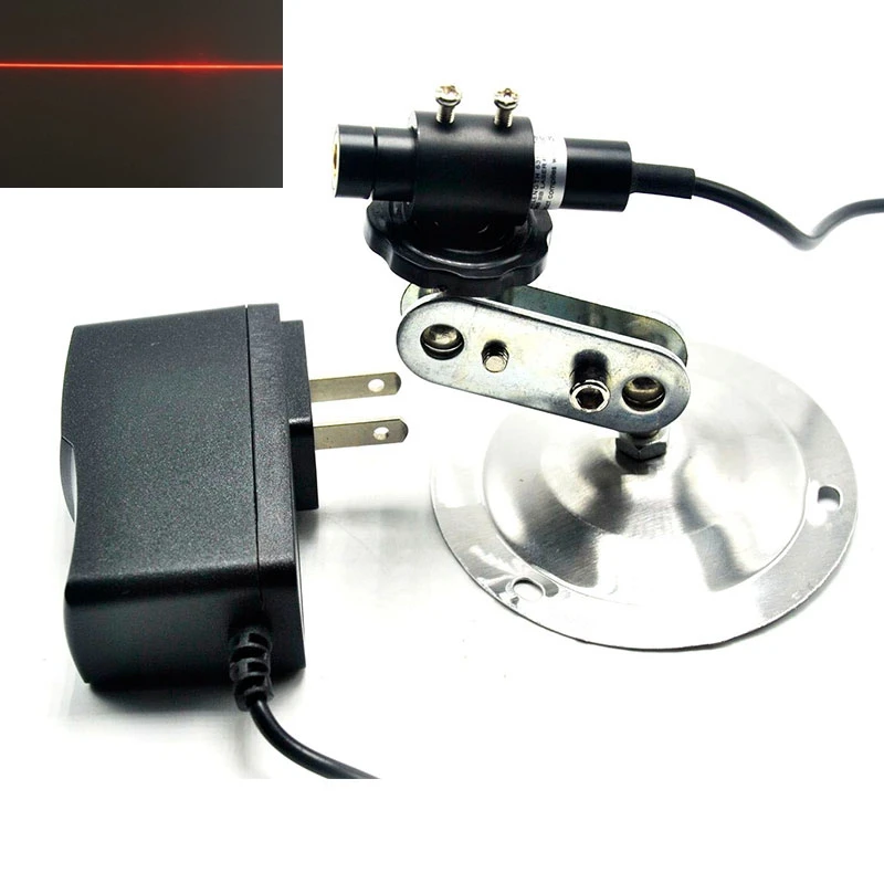 

Line Red Laser Light 650nm 5mw Printing/embroidery machine Sewing Positioning w AC Adapter & Holder