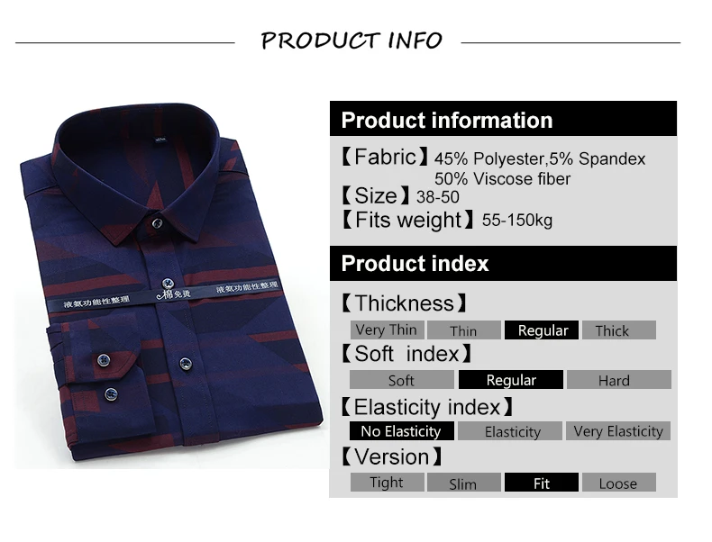 Top brand Casual shirts men bamboo fiber plus size dress men shirts striped XL- 10XL 11XL 12XL shirts men camisa social