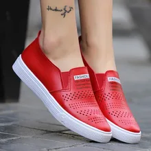 Для женщин; женская обувь из флока, без шнуровки, белые, дышащая обувь на плоской подошве с вырезами; эластичная обувь без застежки обувь Женские туфли-лодочки повседневная обувь